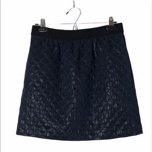 Ann Taylor LOFT ink blue metallic sheen pencil skirt